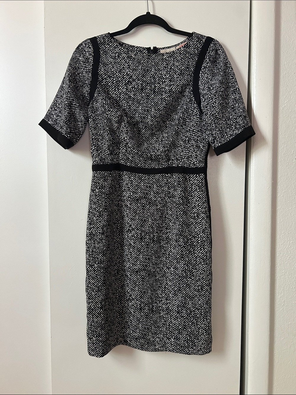 The Limited - Classic Black & White Textured Sheath Dress